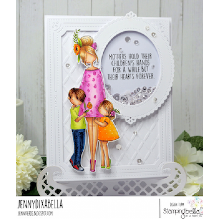 Curvy Girl Mom - Cling Stamp