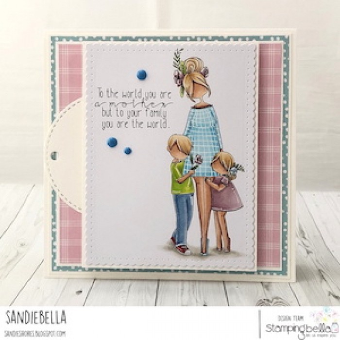 Curvy Girl Mom - Cling Stamp