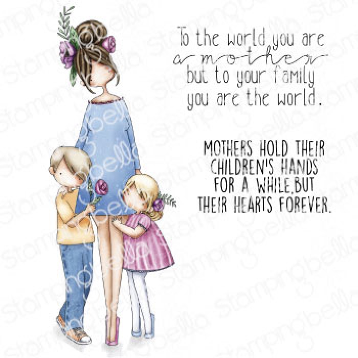 Curvy Girl Mom - Cling Stamp