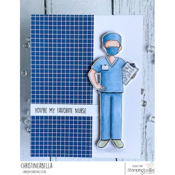 Male Nurse - Cling Stamp
