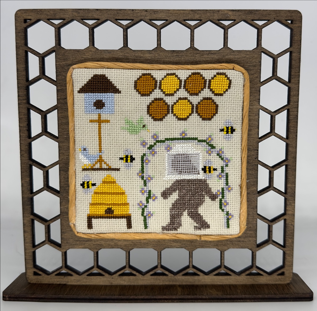 Beekeeper Bigfoot - Cross Stitch Pattern