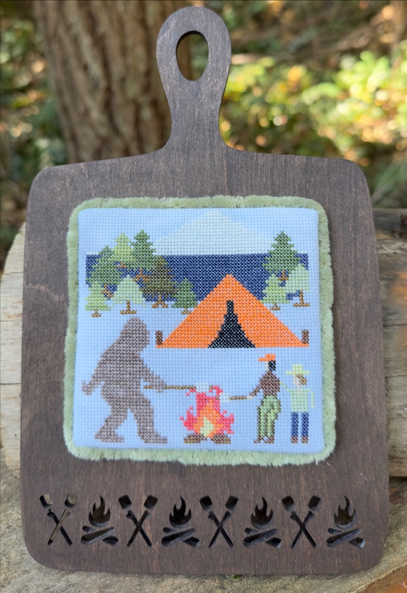 Camping Bigfoot - Cross Stitch Pattern