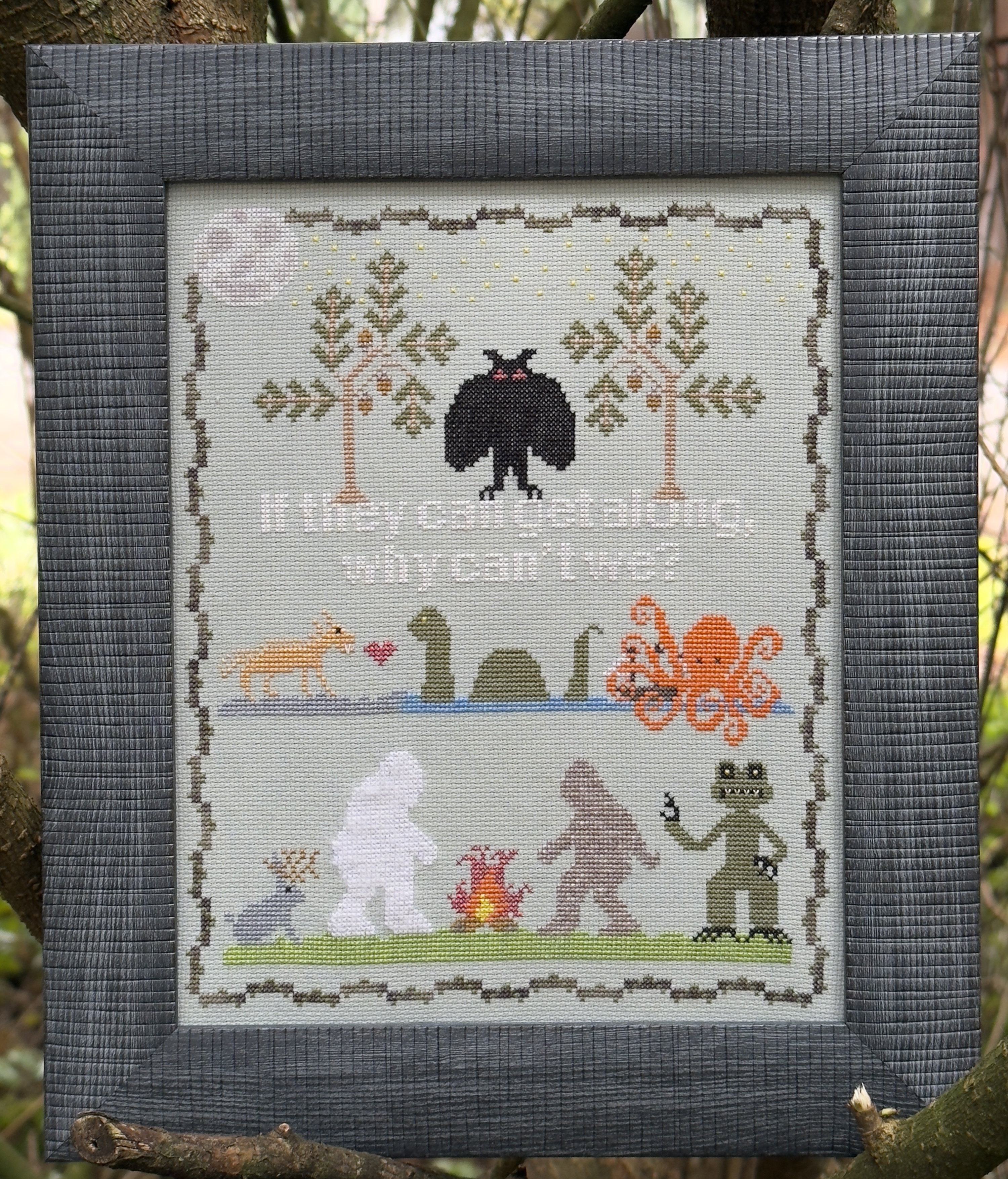 Cryptids Sampler - Cross Stitch Pattern