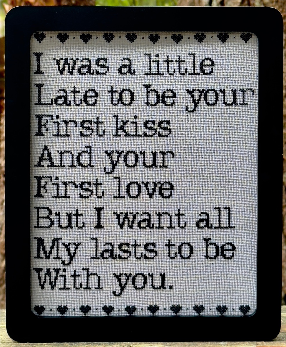 All My Lasts - Cross Stitch Pattern