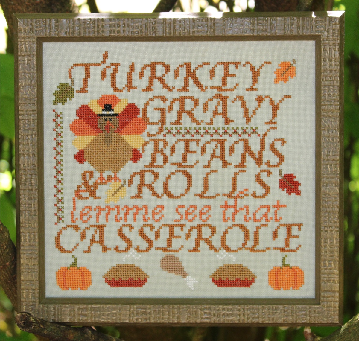 Let's Get Stuffed - Thanksgiving Cross Stitch Pattern