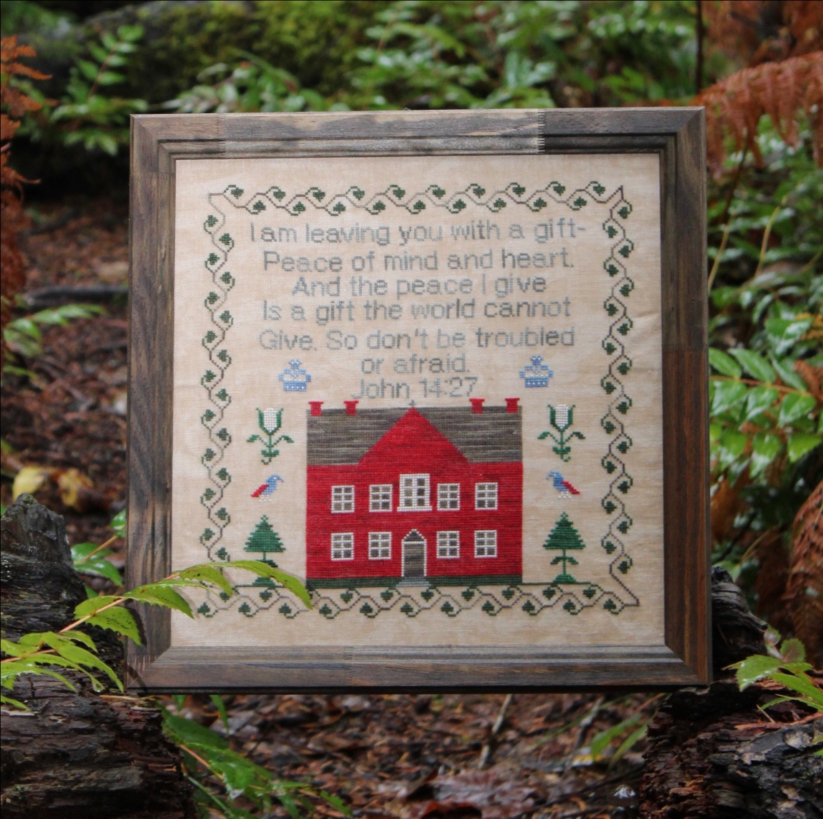 Peace of Mind - Christian Cross Stitch Pattern