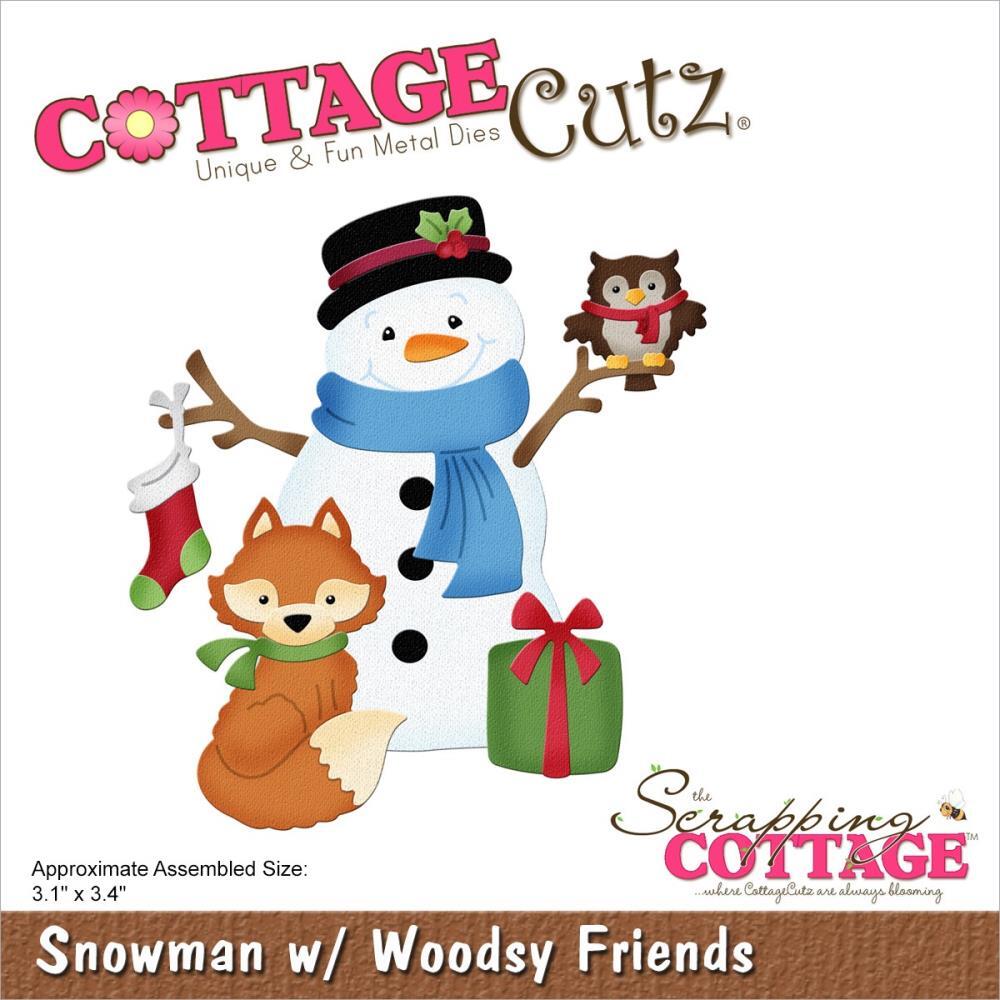 Snowman with Woodsy Friends - Craft Die