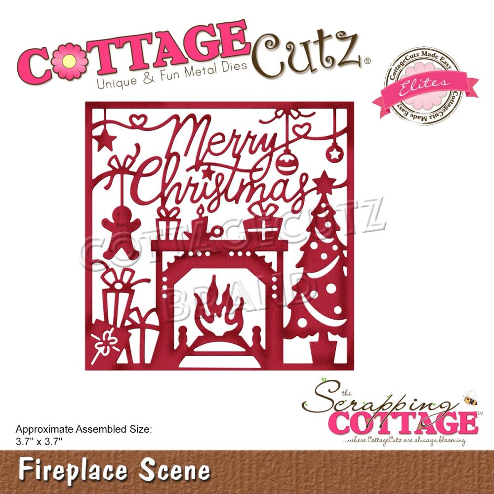 Fireplace Scene - Christmas Craft Die