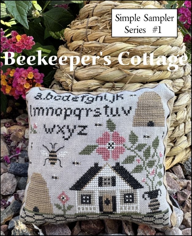 Beekeeper's Cottage-Simple Sampler - Cross Stitch 