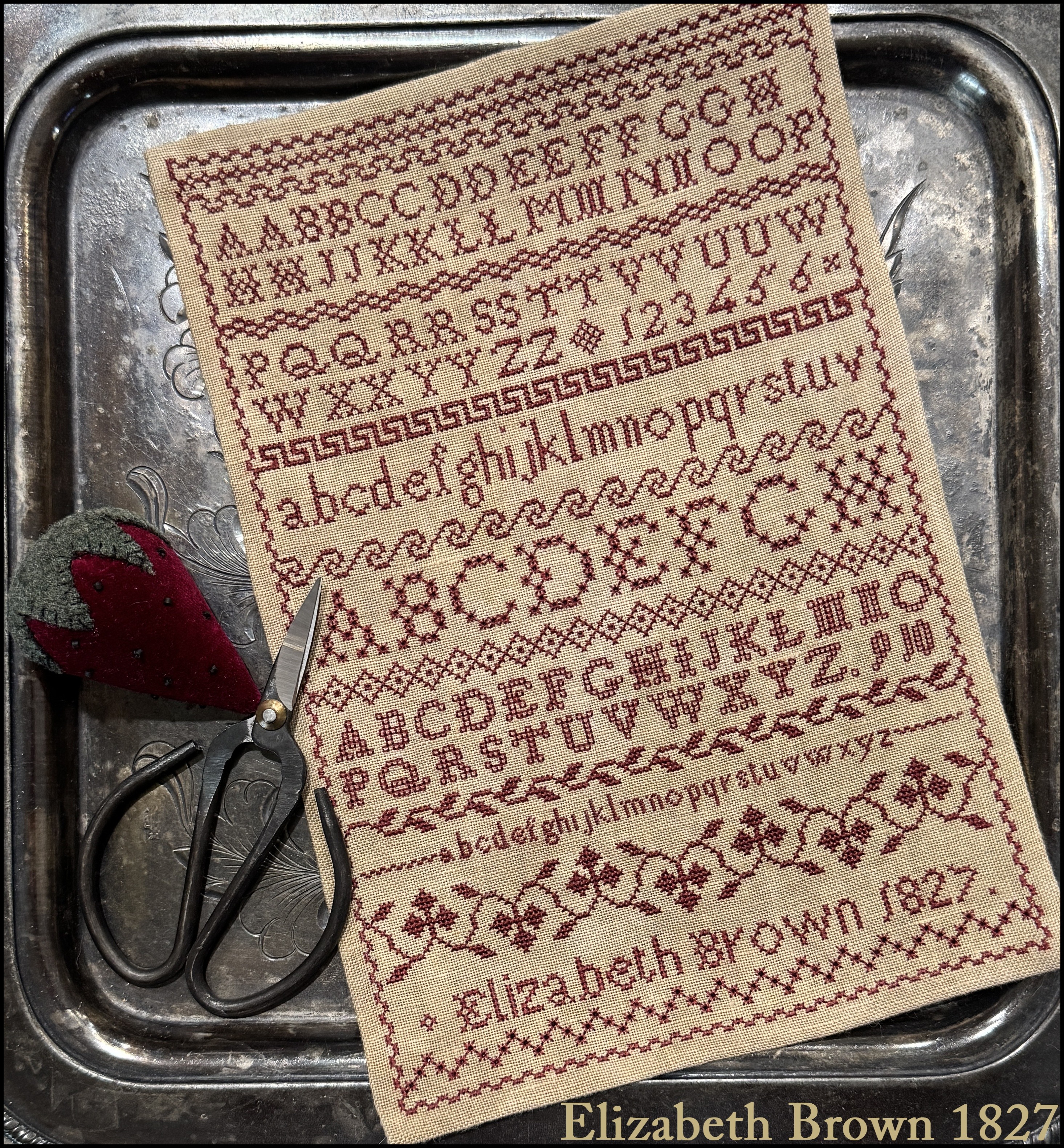 Elizabeth Brown 1827 - Cross Stitch Pattern