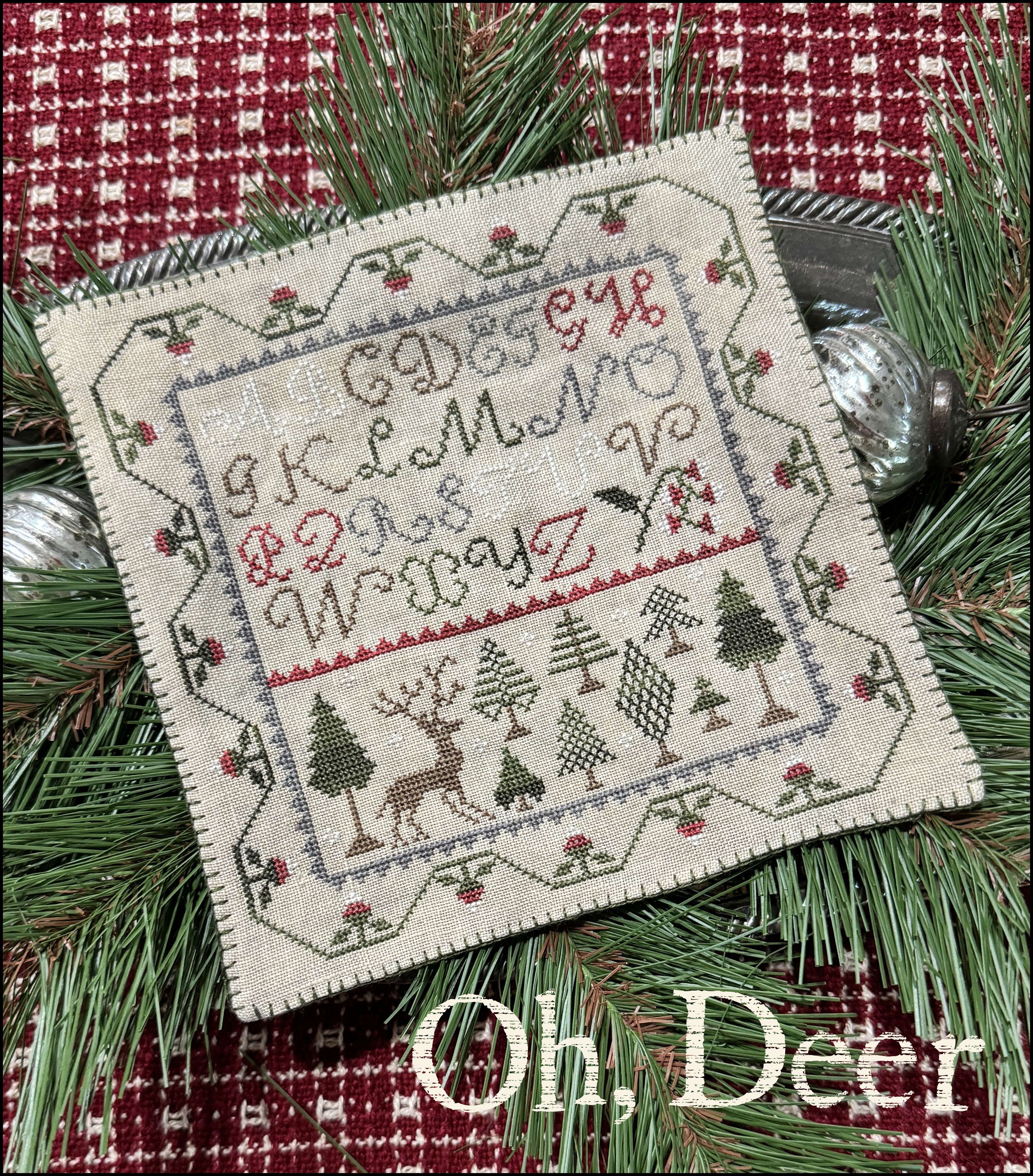 Oh, Deer - Christmas Cross Stitch Pattern