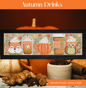 Autumn Drinks - Cross Stitch Pattern