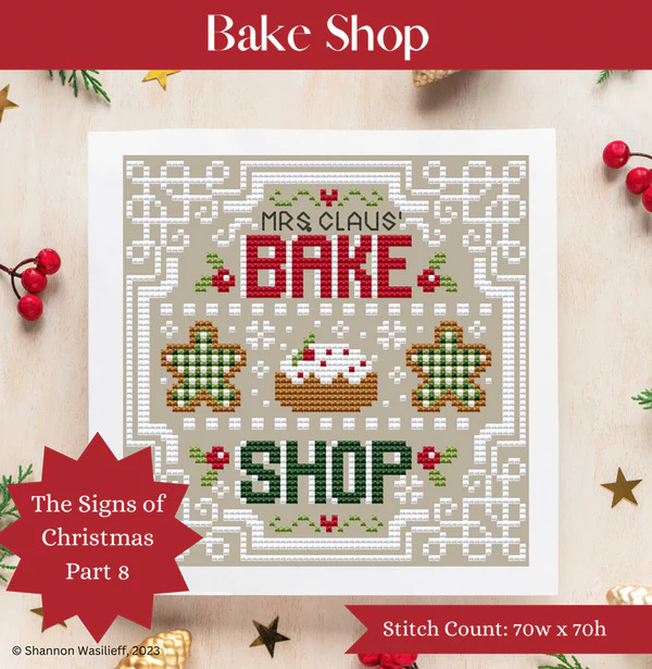 Bake Shop - Christmas Cross Stitch Pattern