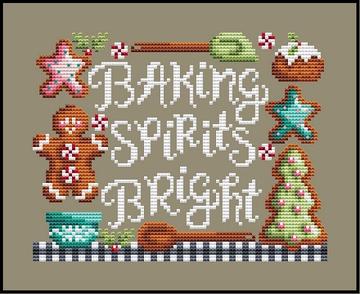 Baking Bright - Christmas Cross Stitch Pattern