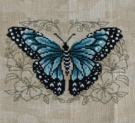 Blue Butterfly - Cross Stitch Pattern