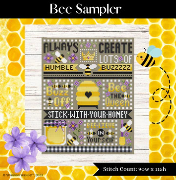 Bee Sampler - Cross Stitch Pattern