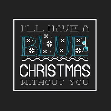 Blue Christmas - Cross Stitch Pattern