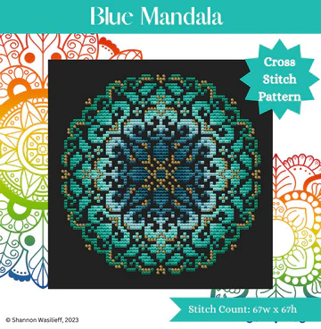 Blue Mandala - Cross Stitch Pattern