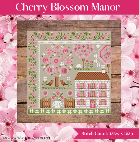 Cherry Blossom Manor - Cross Stitch Pattern