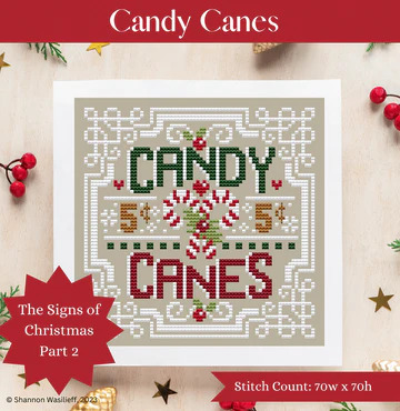 Candy Canes - Cross Stitch Pattern