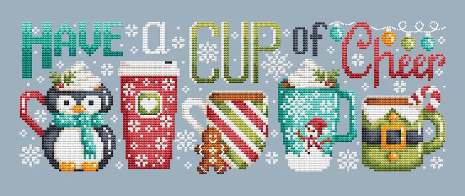 Cup of Cheer - Cross Stitch Pattern