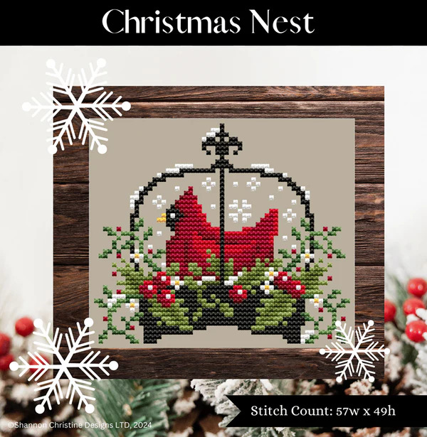 Christmas Nest - Cross Stitch Pattern