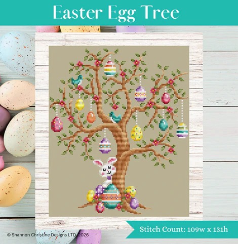 Easter Egg Tree - Cross Stitch Pattern