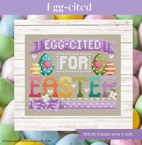 Egg-cited - Cross Stitch Pattern
