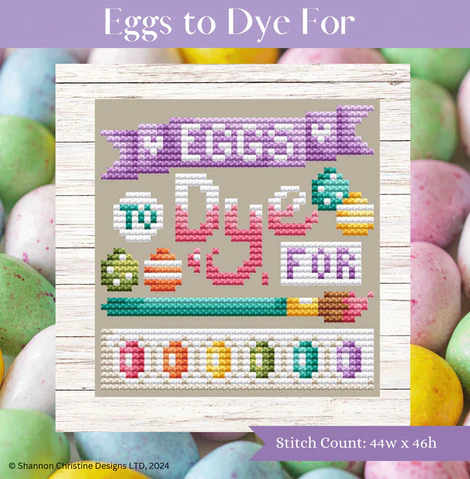 Eggs to Dye For - Cross Stitch Pattern