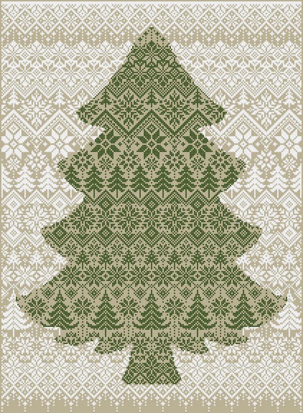 Evergreen - Christmas Cross Stitch Pattern