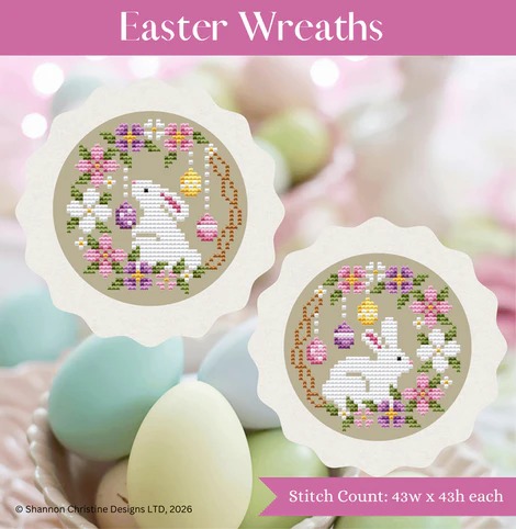Easter Wreaths - Cross Stitch Pattern