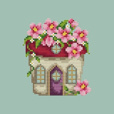 Flower Pot House - Cross Stitch Pattern