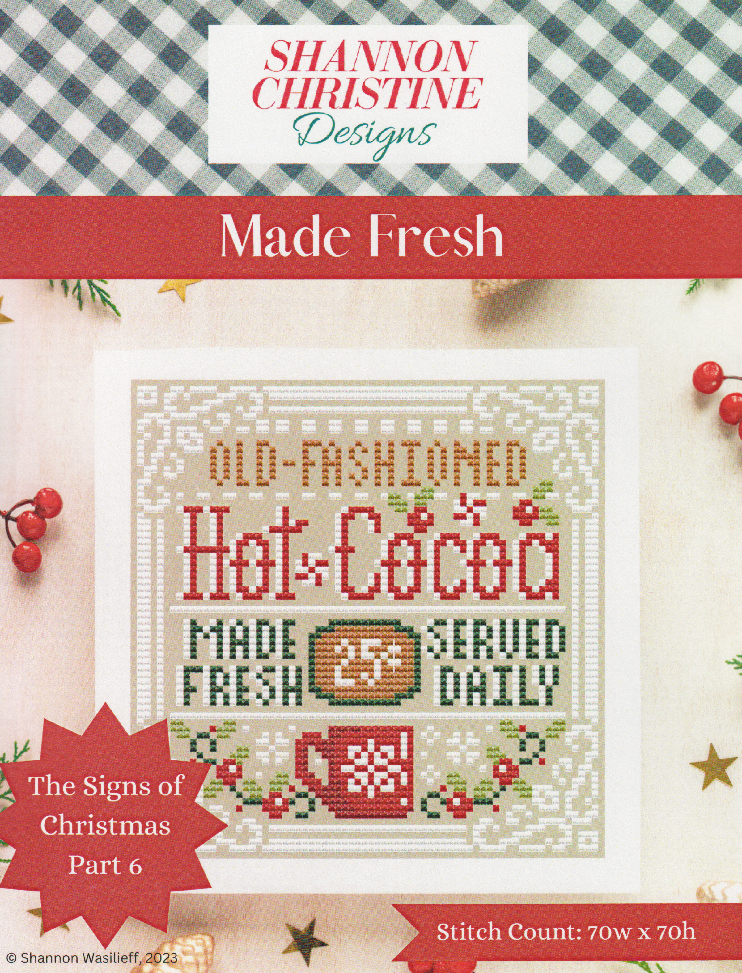 Made Fresh - Christmas Cross Stitch Pattern