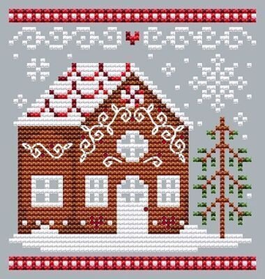 Gingerbread House 1  - Cross Stitch Pattern