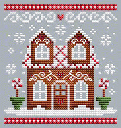 Gingerbread House 2  - Cross Stitch Pattern