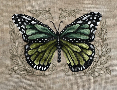 Green Butterfly - Cross Stitch Pattern