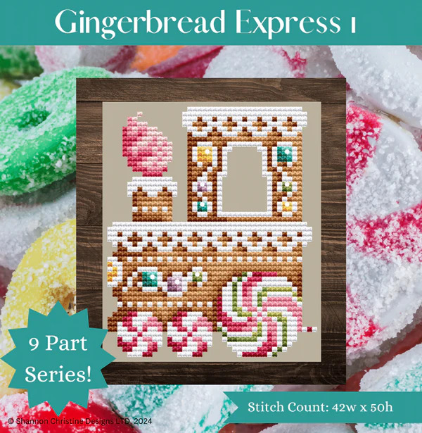 Gingerbread Express 1 - Christmas Cross Stitch Pattern