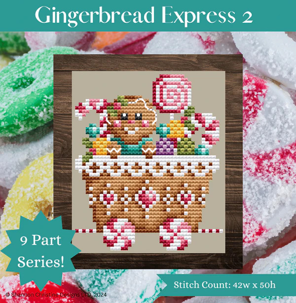 Gingerbread Express 2 - Christmas Cross Stitch Pattern