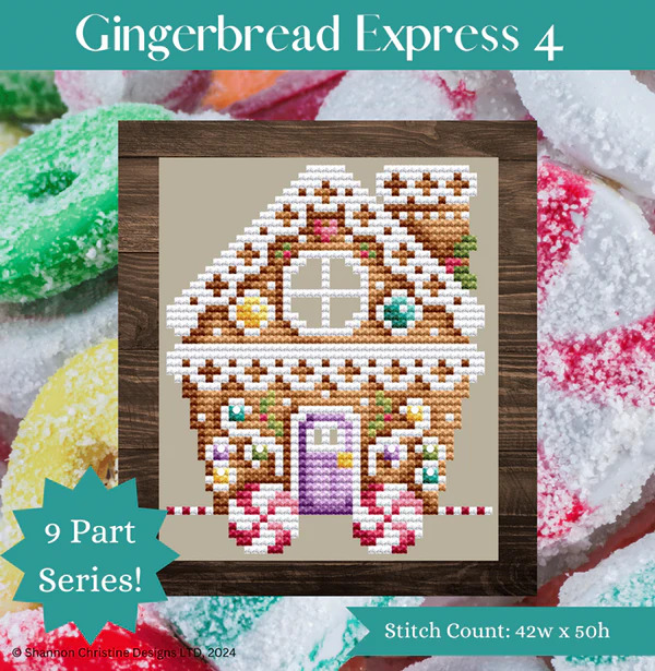 Gingerbread Express 4 - Christmas Cross Stitch Pattern