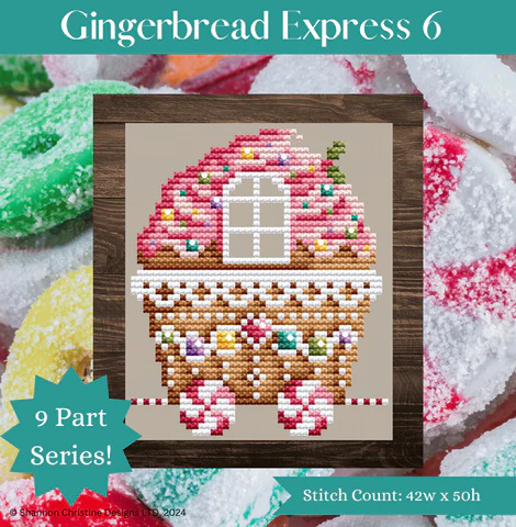 Gingerbread Express 6 - Christmas Cross Stitch Pattern