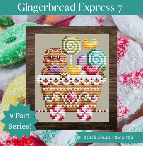 Gingerbread Express 7 - Christmas Cross Stitch Pattern