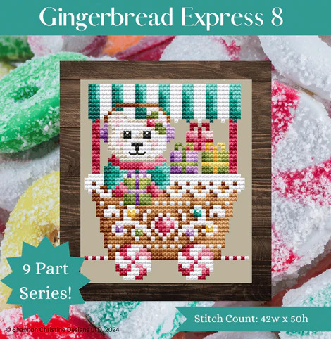 Gingerbread Express 8 - Christmas Cross Stitch Pattern