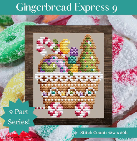 Gingerbread Express 9 - Christmas Cross Stitch Pattern