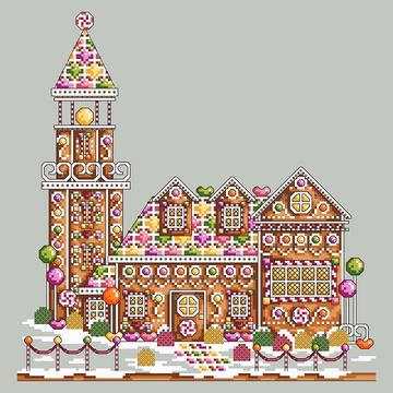 Gingerbread Lighthouse - Cross Stitch Pattern