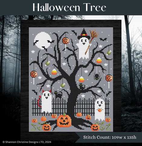 Halloween Tree - Cross Stitch Pattern