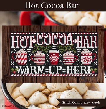 Hot Cocoa Bar - Christmas Cross Stitch Pattern