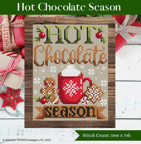 Hot Chocolate Season - Christmas Cross Stitch Pattern