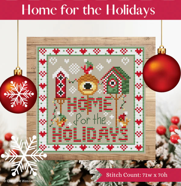 Home For The Holidays - Christmas Cross Stitch Pattern