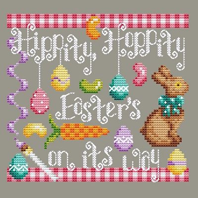 Hippity Hoppity - Cross Stitch Pattern