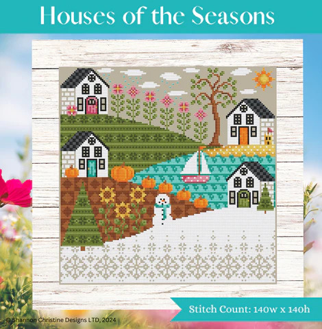 Houses of the Seasons - Cross Stitch Pattern